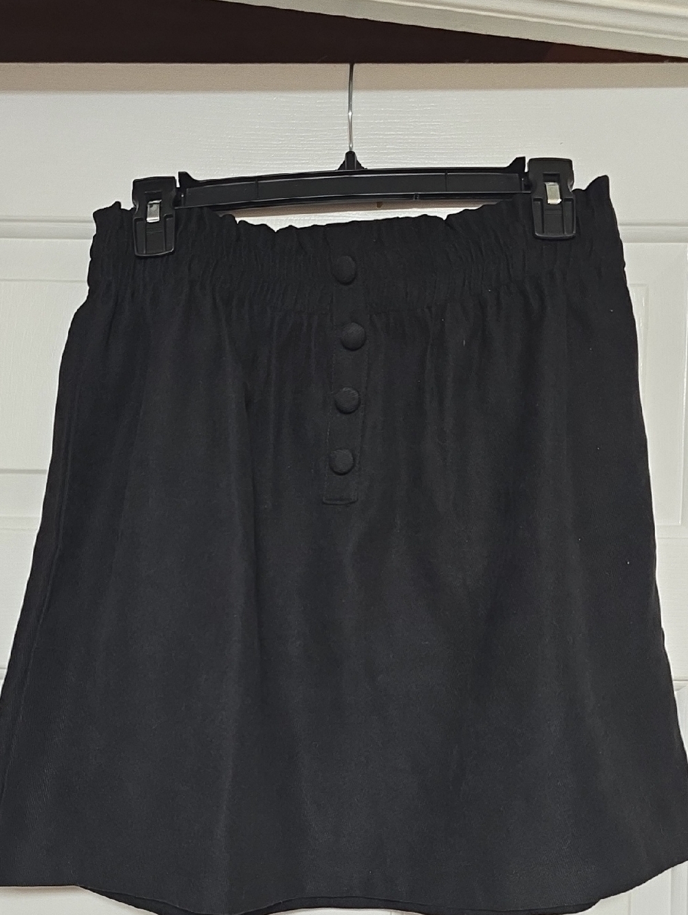 Shein Frenchy Black Skirt with Button Front Size L